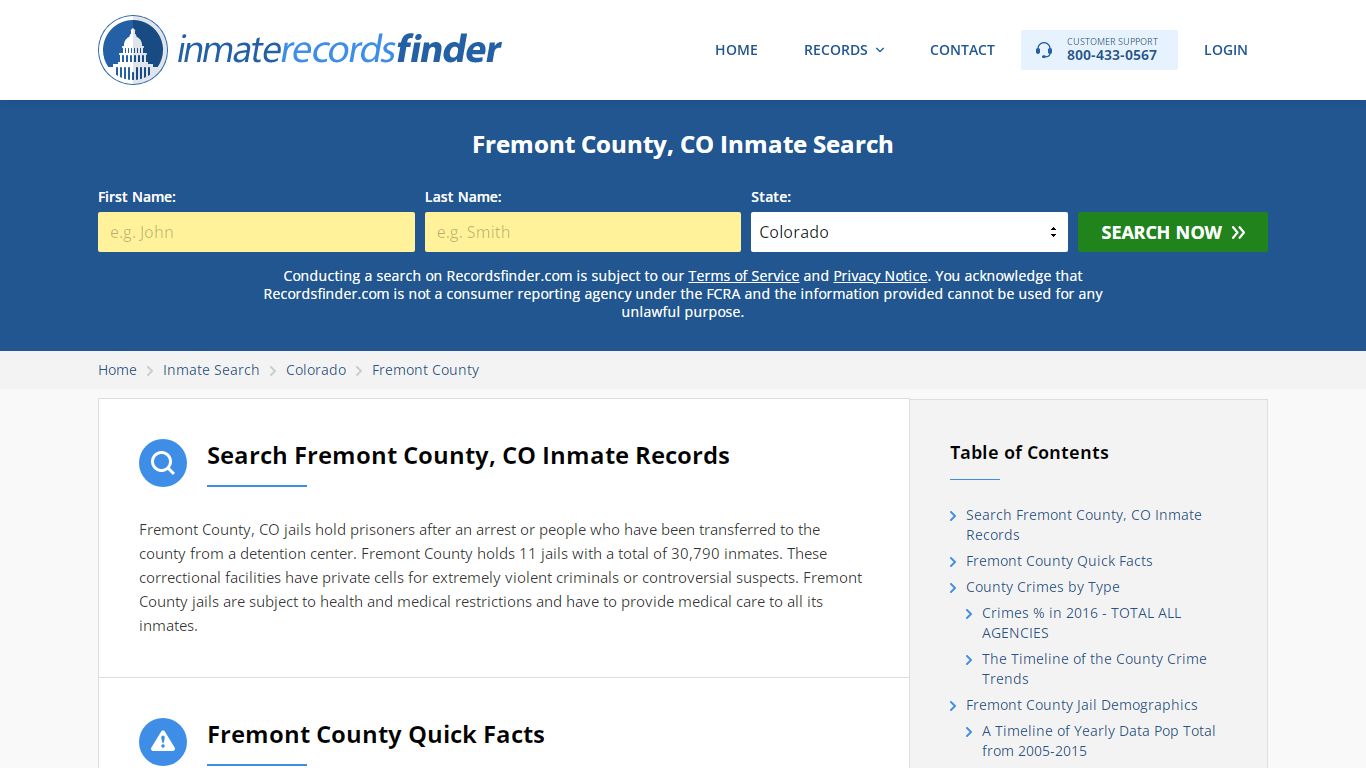 Fremont County, CO Inmate Lookup & Jail Records Online