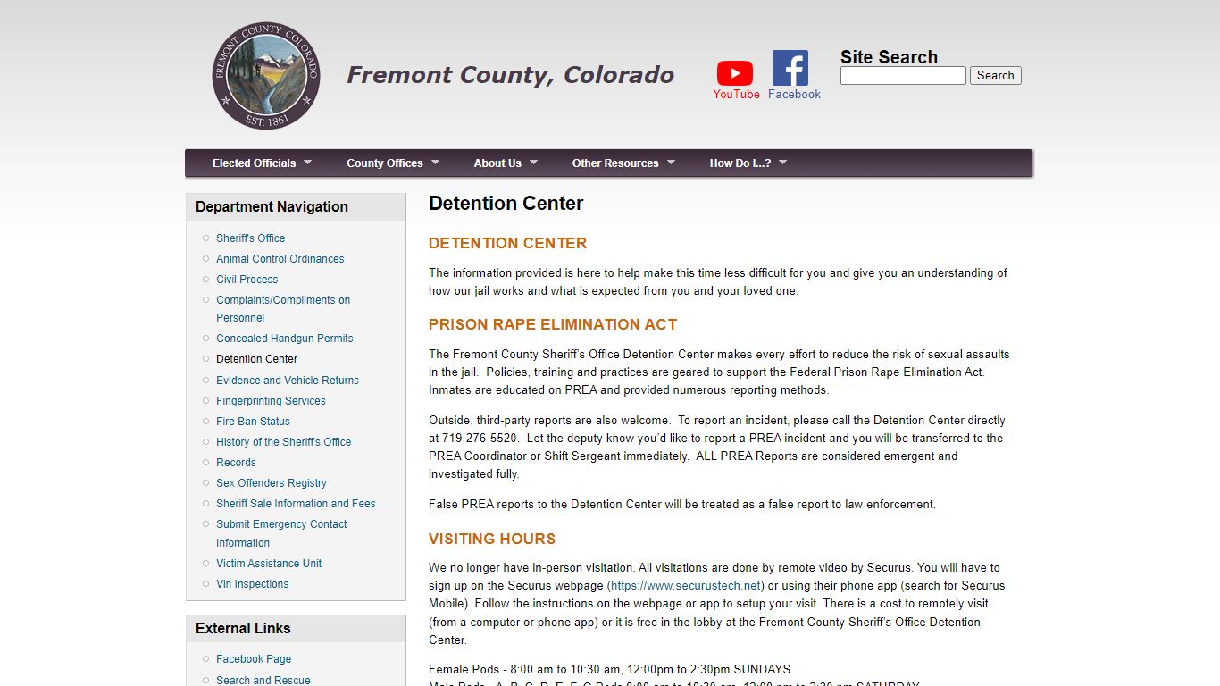 Detention Center - Fremont County, Colorado