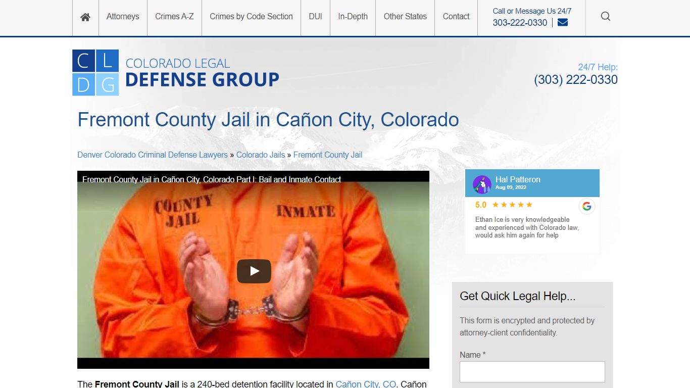 Fremont County Jail: Bail, Visiting & Inmate Information